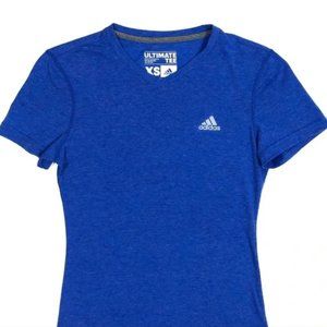 Adidas Blue Ultimate Tee Climalite (size XS)